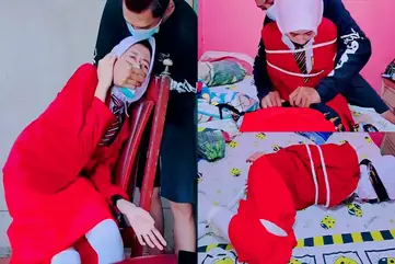 Bokep Ukhti ABG SMP Hijab Diikat BDSM poster